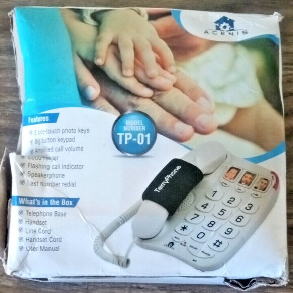TerryPhone Big Button Phone for Elderly & Visually Impaired Landline Corded TP01 - Picture 3 of 7